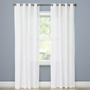 Threshold Solid White 42"x84" Curtain Panels